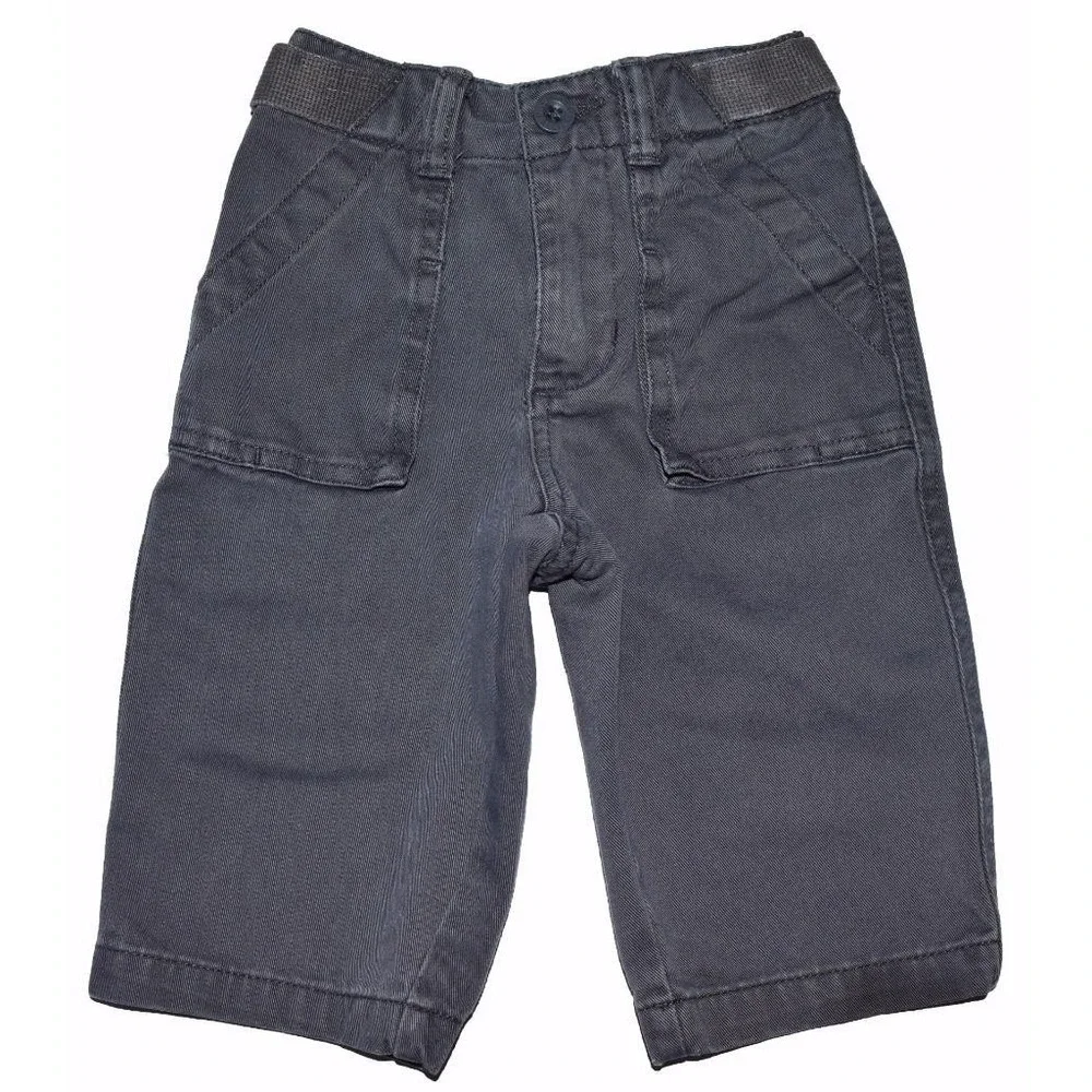 Old Navy Baby Infant Boys 6 12 M Elastic Adjustable Waist Gray Pants